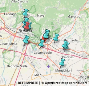 Mappa Via Giulio Einaudi, 25086 Rezzato BS, Italia (6.40059)