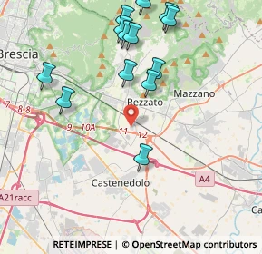Mappa Via Giulio Einaudi, 25086 Rezzato BS, Italia (4.42154)