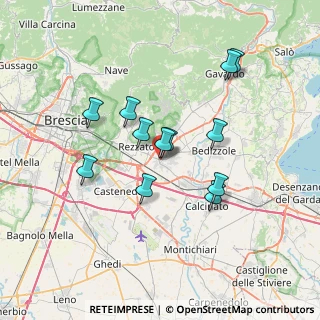 Mappa Viale A. De Gasperi, 25080 Mazzano BS, Italia (6.11333)