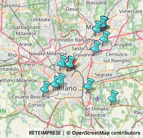 Mappa Via Privata Giampietro Lucini, 20125 Milano MI, Italia (6.82857)