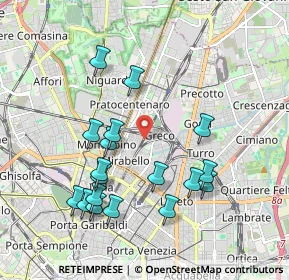 Mappa Via Privata Giampietro Lucini, 20125 Milano MI, Italia (1.97833)