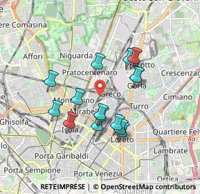 Mappa Via Privata Giampietro Lucini, 20125 Milano MI, Italia (1.52867)