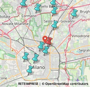 Mappa Via Privata Giampietro Lucini, 20125 Milano MI, Italia (4.36667)