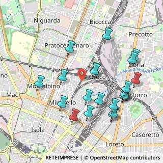 Mappa Via Privata Giampietro Lucini, 20125 Milano MI, Italia (1.021)