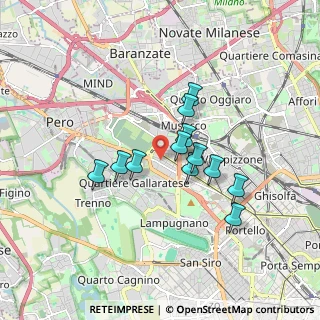 Mappa Via Privata Giovanni Battista Giorgini, 20151 Milano MI, Italia (1.3475)