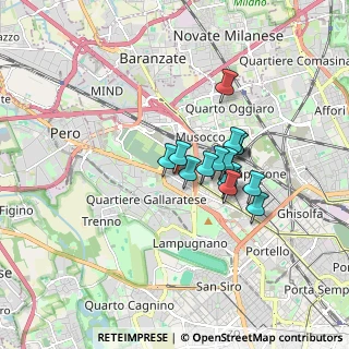 Mappa Via Privata Giovanni Battista Giorgini, 20151 Milano MI, Italia (1.20467)