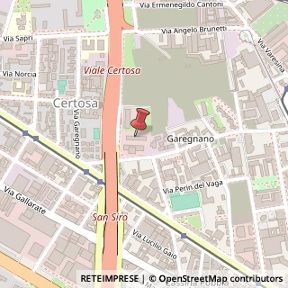Mappa Via Montefeltro, 6, 20156 Milano, Milano (Lombardia)