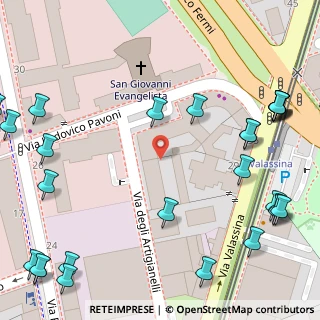 Mappa Via Lodovico Pavoni, 20159 Milano MI, Italia (0.0931)