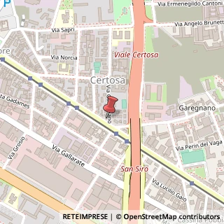 Mappa Viale Certosa, 236, 20156 Milano, Milano (Lombardia)