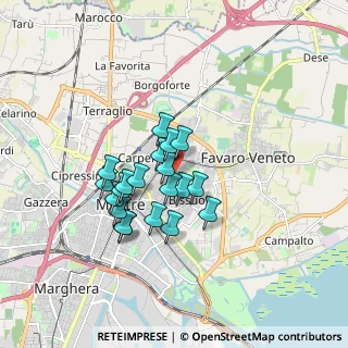 Mappa Via Livenza, 30174 Venezia VE, Italia (1.307)