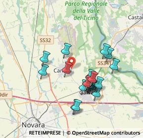 Mappa Strada Privata Dora Baltea, 28062 Cameri NO, Italia (3.2945)