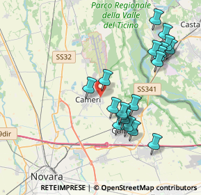 Mappa Strada Privata Dora Baltea, 28062 Cameri NO, Italia (3.93737)