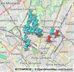 Mappa Via Legnone, 20158 Milano MI, Italia (1.1805)