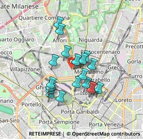 Mappa Via Legnone, 20158 Milano MI, Italia (1.3595)