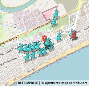 Mappa Via Aquileia 11° Vicolo, 30016 Lido di Jesolo VE, Italia (0.4025)