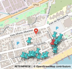 Mappa Via Aquileia 11° Vicolo, 30016 Lido di Jesolo VE, Italia (0.323)