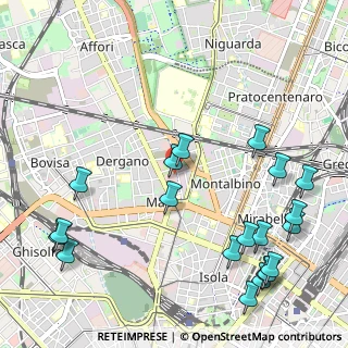 Mappa Via Benigno Crespi, 20159 Milano MI, Italia (1.3825)