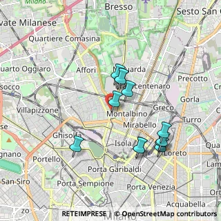 Mappa Via Benigno Crespi, 20159 Milano MI, Italia (1.66167)