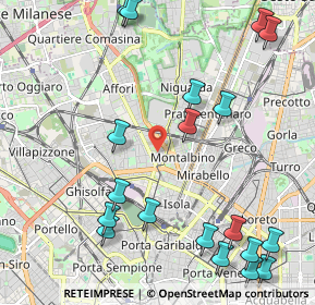 Mappa Via Benigno Crespi, 20159 Milano MI, Italia (2.73526)