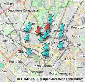 Mappa Via Benigno Crespi, 20159 Milano MI, Italia (1.24)