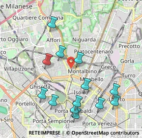 Mappa Via Benigno Crespi, 20159 Milano MI, Italia (2.15385)