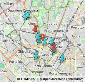 Mappa Via Benigno Crespi, 20159 Milano MI, Italia (1.45182)