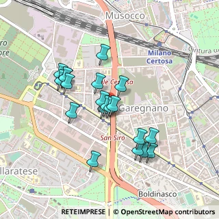 Mappa Via Oriani Barnaba, 20156 Milano MI, Italia (0.3895)