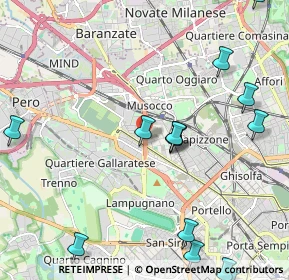 Mappa Via Oriani Barnaba, 20156 Milano MI, Italia (2.77429)