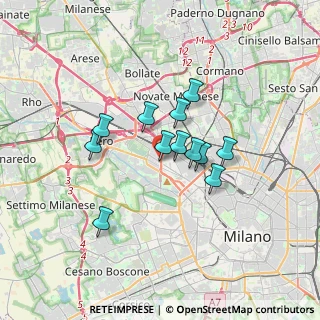 Mappa Via Oriani Barnaba, 20156 Milano MI, Italia (2.52417)