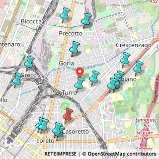 Mappa Via Stamira D'Ancona, 20127 Milano MI, Italia (1.2235)