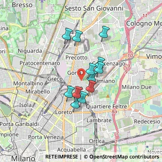 Mappa Via Stamira D'Ancona, 20127 Milano MI, Italia (1.29667)