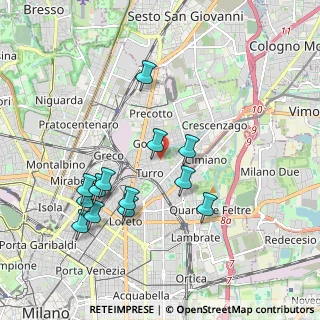 Mappa Via Stamira D'Ancona, 20127 Milano MI, Italia (1.90231)