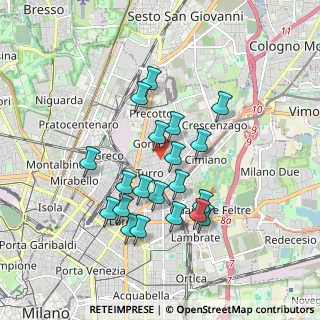 Mappa Via Stamira D'Ancona, 20127 Milano MI, Italia (1.6155)