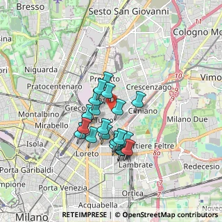 Mappa Via Stamira D'Ancona, 20127 Milano MI, Italia (1.305)
