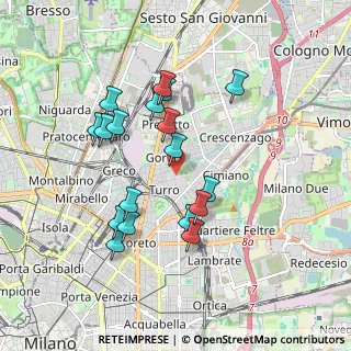 Mappa Via Stamira D'Ancona, 20127 Milano MI, Italia (1.70222)