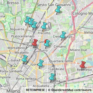 Mappa Via Stamira D'Ancona, 20127 Milano MI, Italia (2.215)