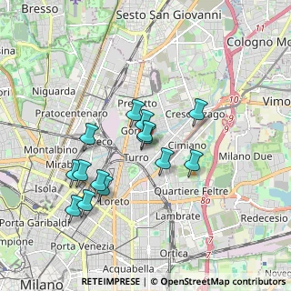 Mappa Via Stamira D'Ancona, 20127 Milano MI, Italia (1.61571)
