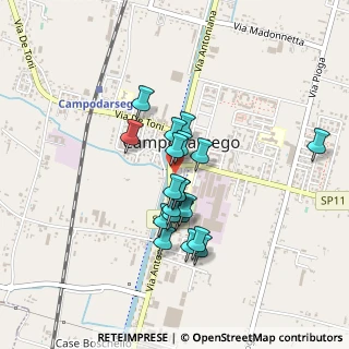 Mappa Piazza S. Martino, 35011 Campodarsego PD, Italia (0.337)