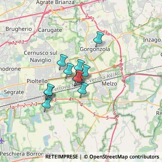 Mappa Via dell'Industria, 20052 Vignate MI, Italia (2.34727)
