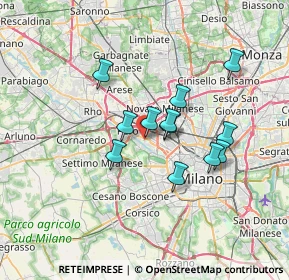 Mappa Via Vergiate, 20151 Milano MI, Italia (5.42083)