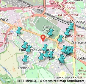 Mappa Via Vergiate, 20151 Milano MI, Italia (1.007)