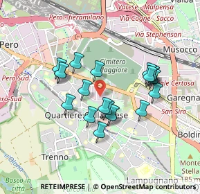 Mappa Via Vergiate, 20151 Milano MI, Italia (0.751)