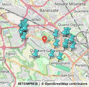 Mappa Via Vergiate, 20151 Milano MI, Italia (1.931)