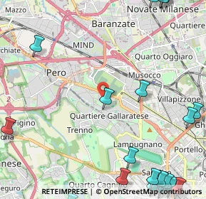 Mappa Via Vergiate, 20151 Milano MI, Italia (3.6295)