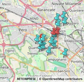 Mappa Via Vergiate, 20151 Milano MI, Italia (1.35813)