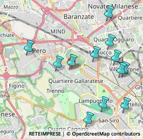 Mappa Via Vergiate, 20151 Milano MI, Italia (2.29167)