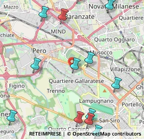 Mappa Via Vergiate, 20151 Milano MI, Italia (2.88286)