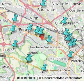 Mappa Via Vergiate, 20151 Milano MI, Italia (2.09)