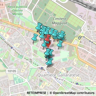 Mappa Via Vergiate, 20151 Milano MI, Italia (0.25)
