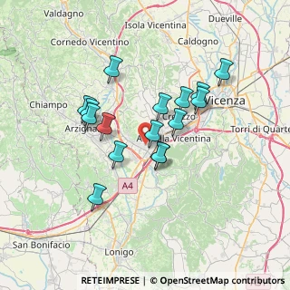 Mappa Via Tecchio, 36075 Montecchio Maggiore VI, Italia (5.93813)